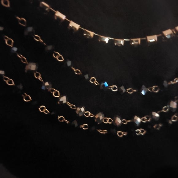 INC Four Chain Linked Beaded Necklace - Picture 5 of 11